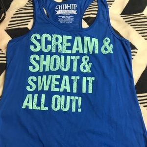 Motivational gym tank